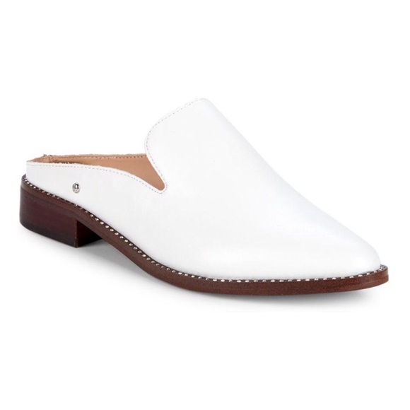 Sam Edelman Shoes - SAM EDELMAN Laddie White Leather Mule studded 8.5
